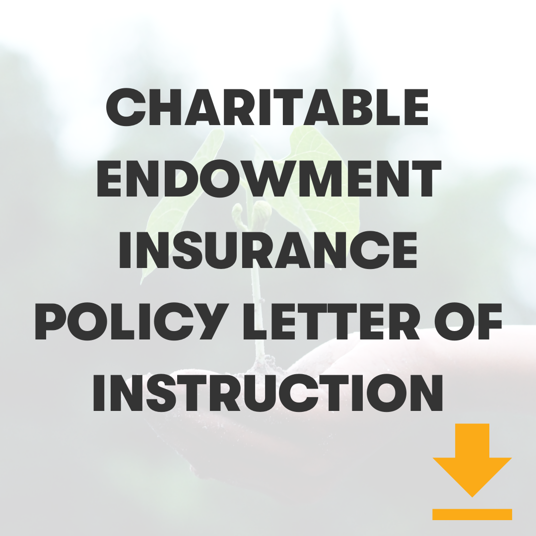 Charitable Endowment Insurance Policy Letter of Instruction (2)