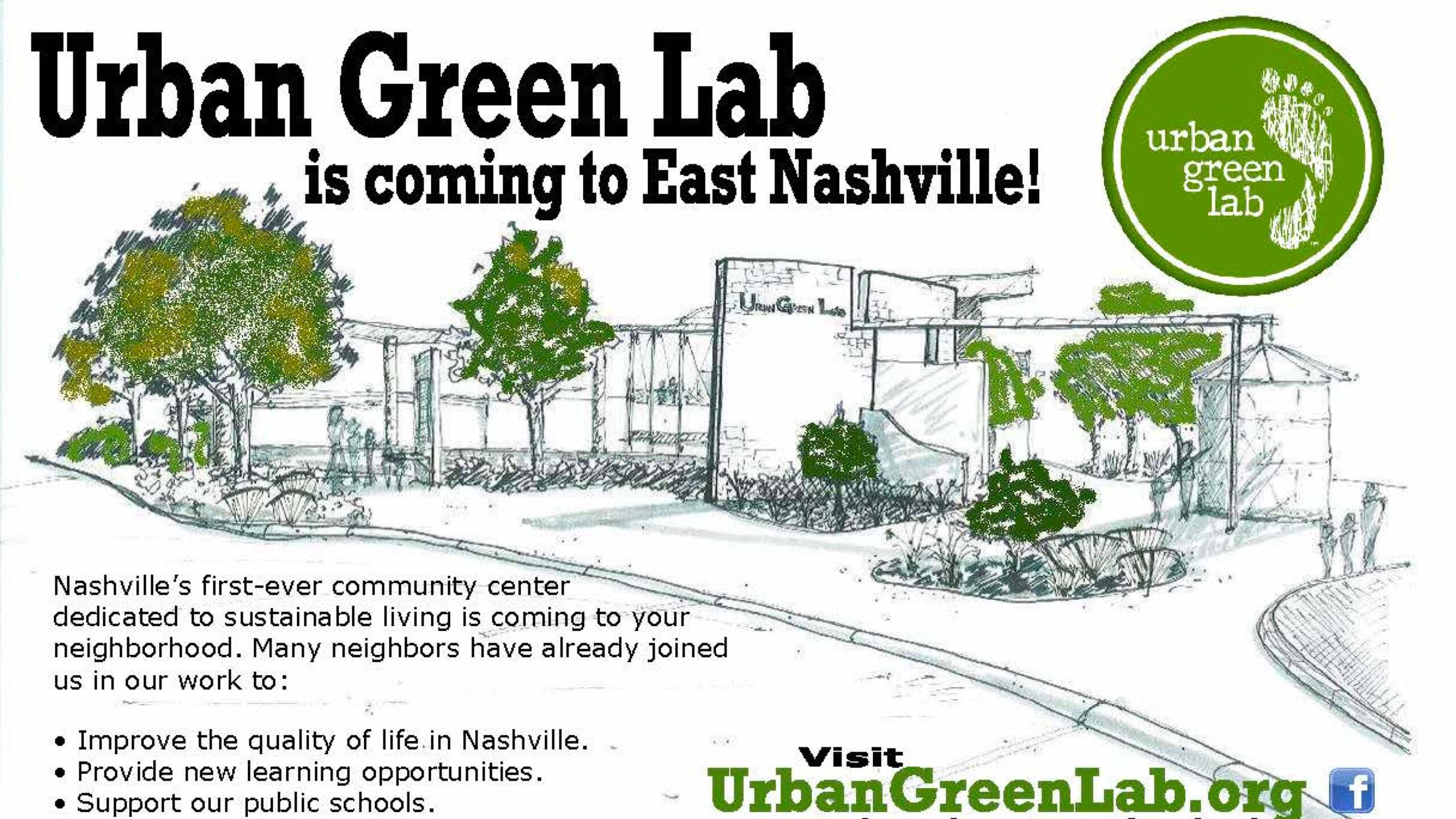 Original rendering of Urban Green Lab educational center