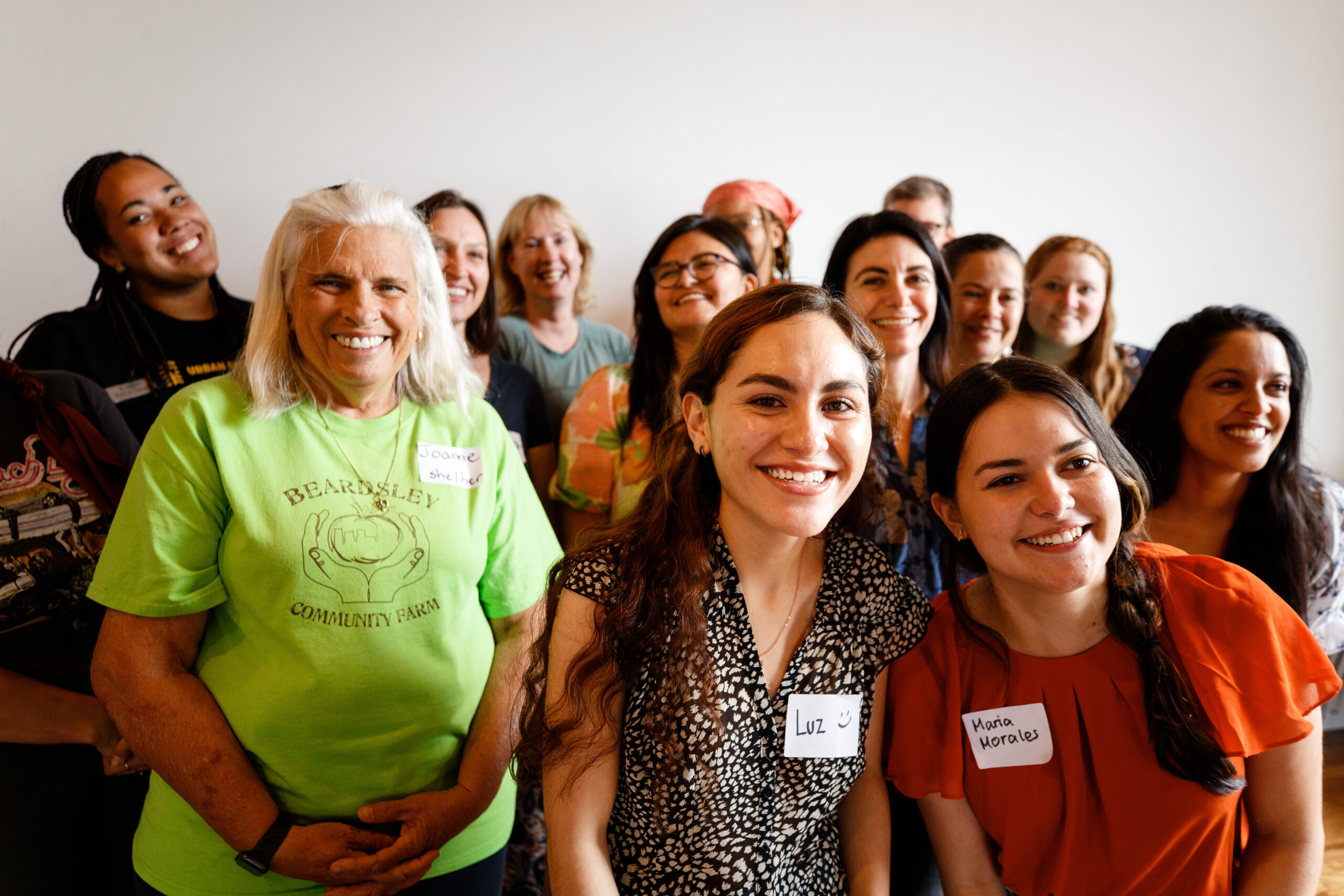 Urban-Green-Lab-Volunteer-Orientation-July-2023-092 (1) Group of people taking a group photo smiling at the camera