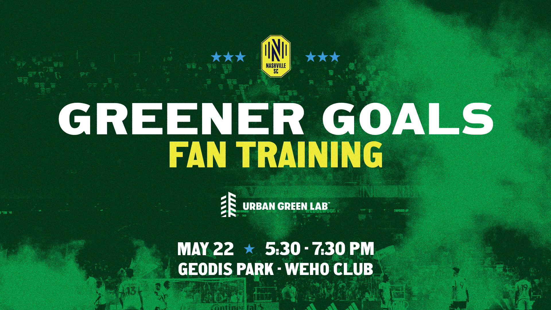 Nashville SC Greener Goals Fan Sustainability Training