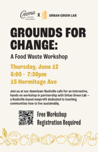 grounds for change food waste workshop flyer